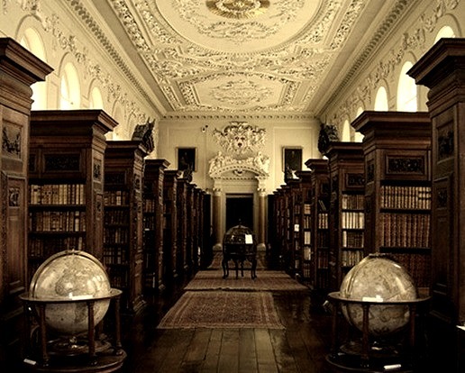 Queen’s College Library, Oxford University, Oxford, UK