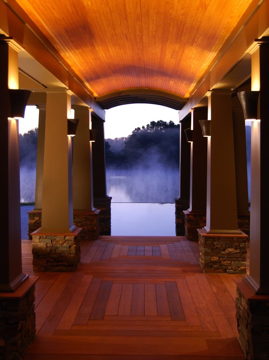 Architectural Columns Frame The Infinity Pool View (Charleston)